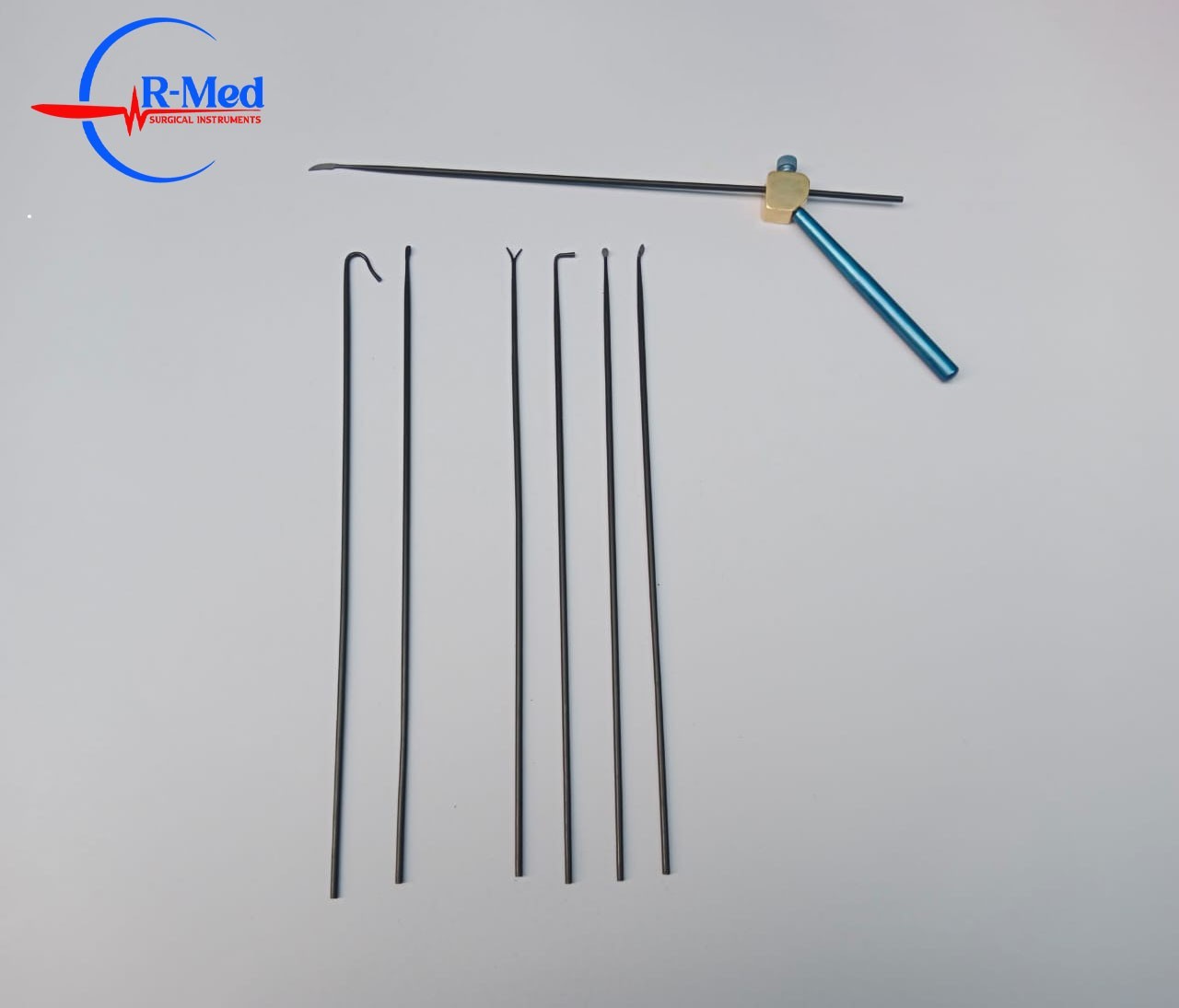 Knife Laryngotome Laryngeal Needle Hook with Handle set