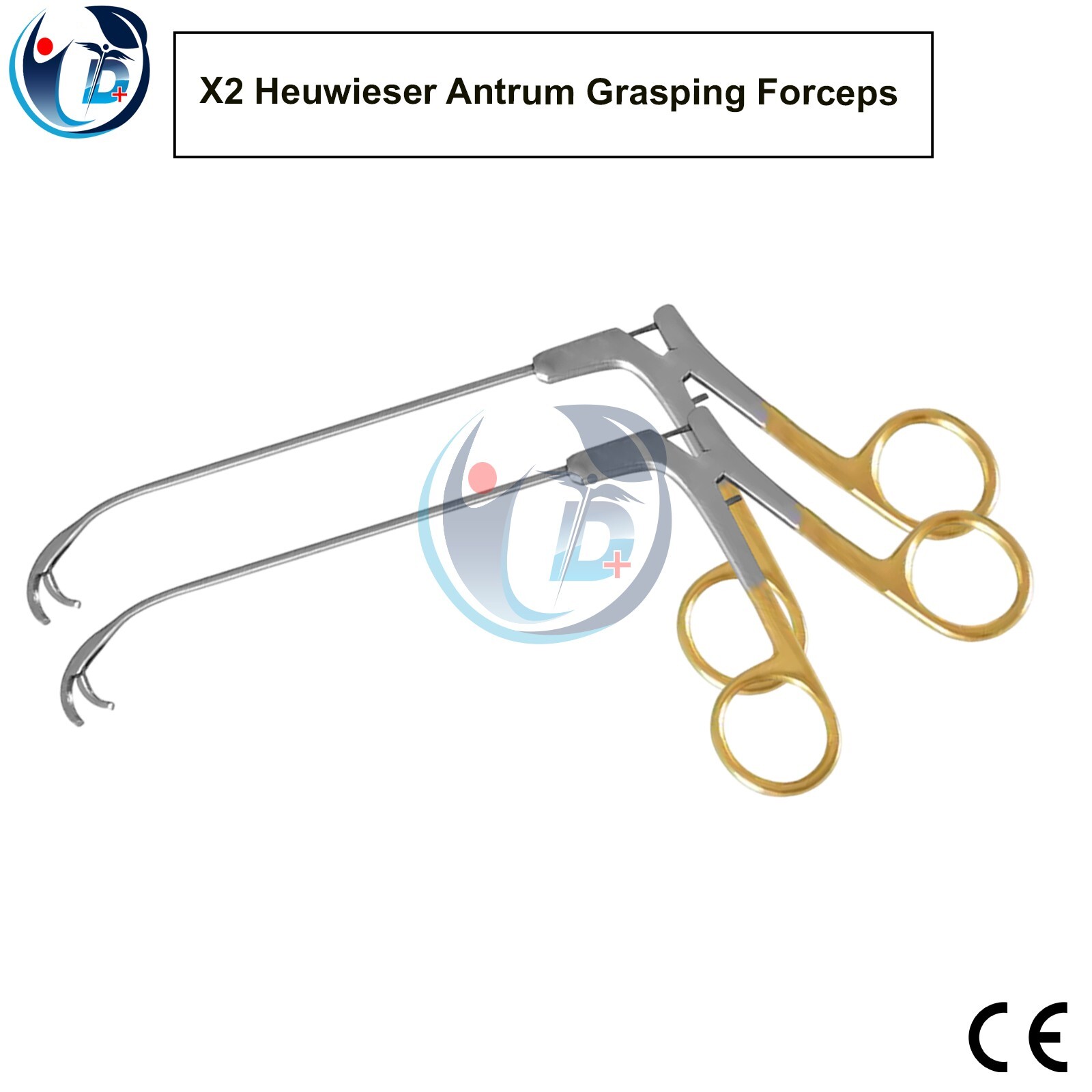2x Heuwieser Antrum Grasping Forceps Used for Rhinology ENT Surgical Instruments