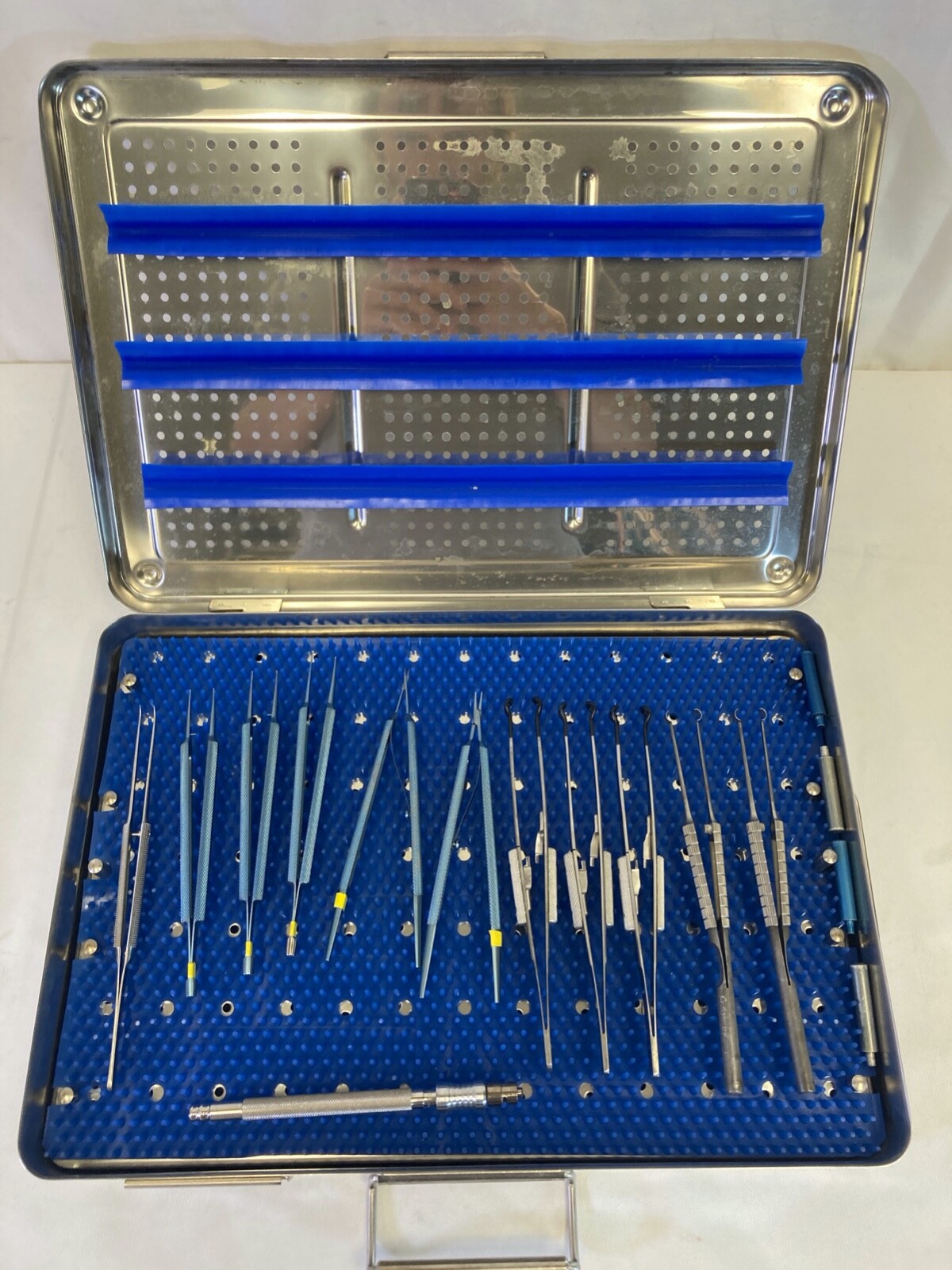 12 Piece Codman Elmed Micro OBGYN Instrument Set w/ Sterilization Case