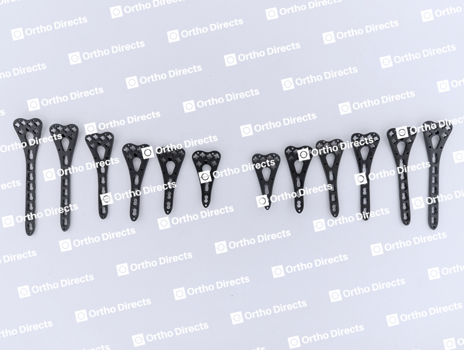 3.5mm Distäl Radius Volar VA Locking Plates Ortho Surgical 12 Pcs Set Titanium