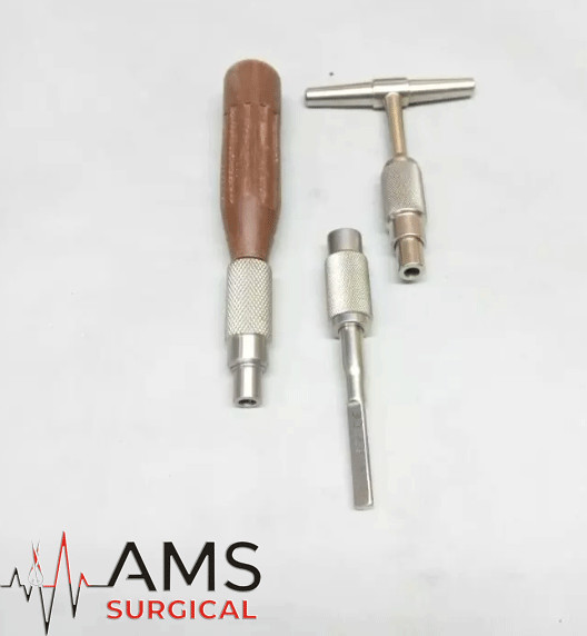 Quick Coupling With Fiber Handle Stainless Steel Orthopedic Instrument Set 3 Pcs