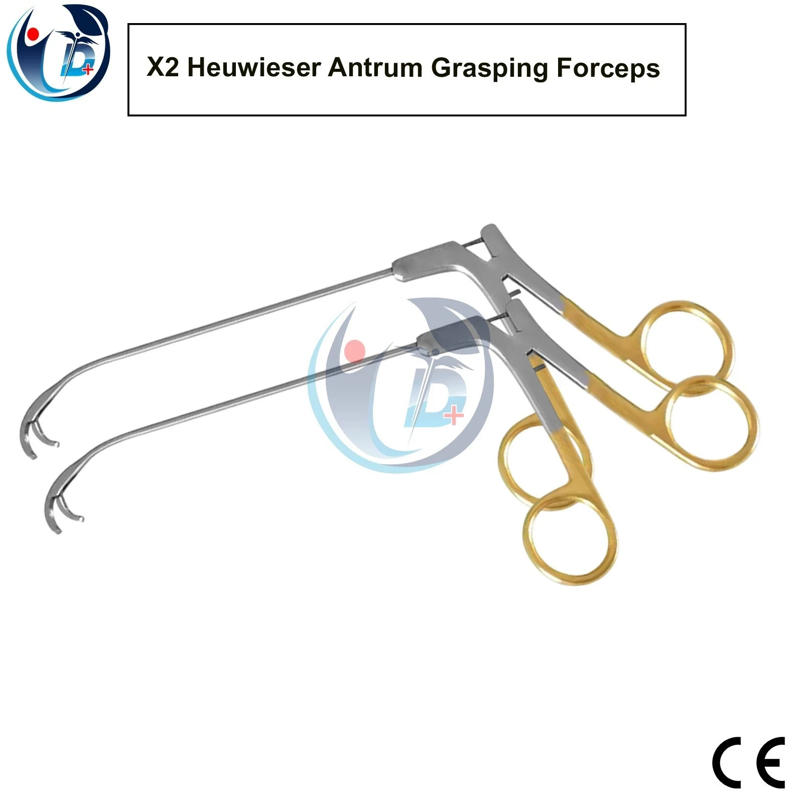 2x Heuwieser Antrum Grasping Forceps Used for Rhinology ENT Surgical Instruments