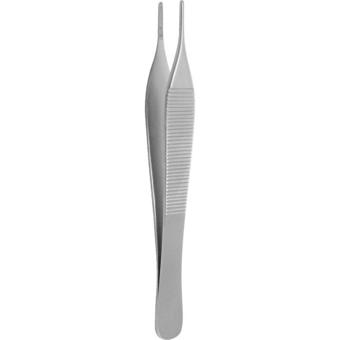 Set of 3 Adson Dressing Forceps, 5″, Straight, Standard, Serrated Tips, Premium