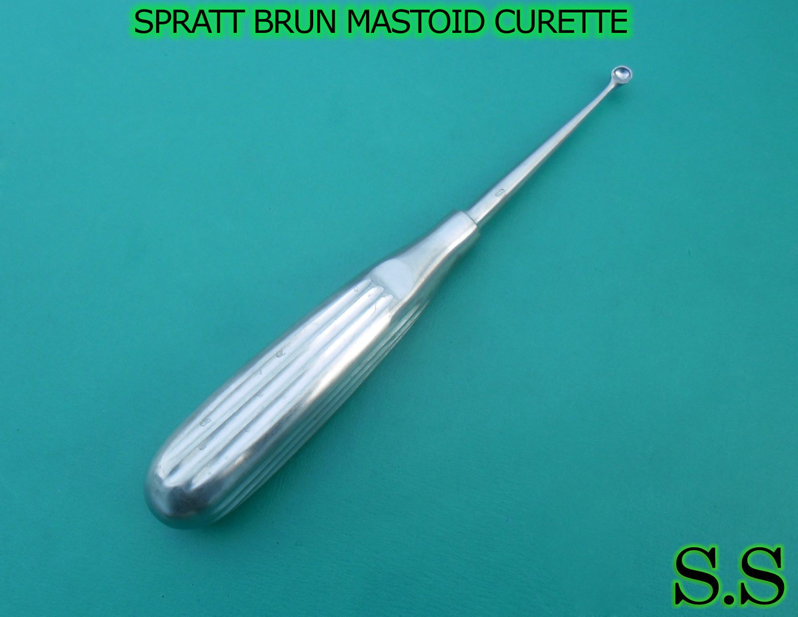 SPRATT BRUN MASTOID CURETTE #5 Surgical Ear Instruments