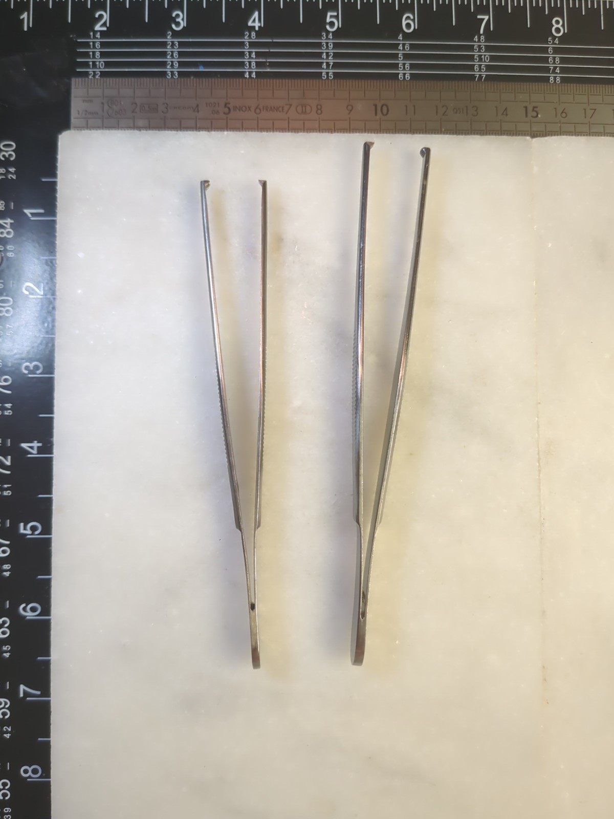Lot Of 2 V. Mueller Gerald Tissue Forceps SU 2362 And Tissue Forceps 342