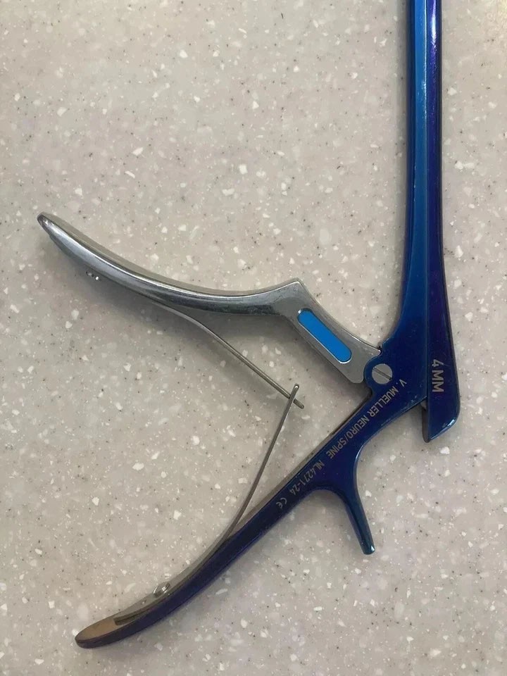 Chroma-Line blue V. Mueller Kerrison ronguers neuro/spine instruments