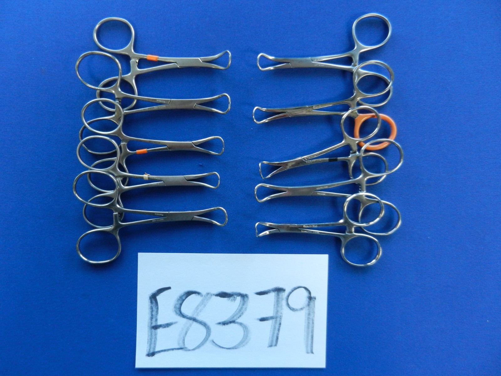 Codman Jarit Lawton Lot of 10 Curved Forceps Approx. 8.5-9.5cm Length