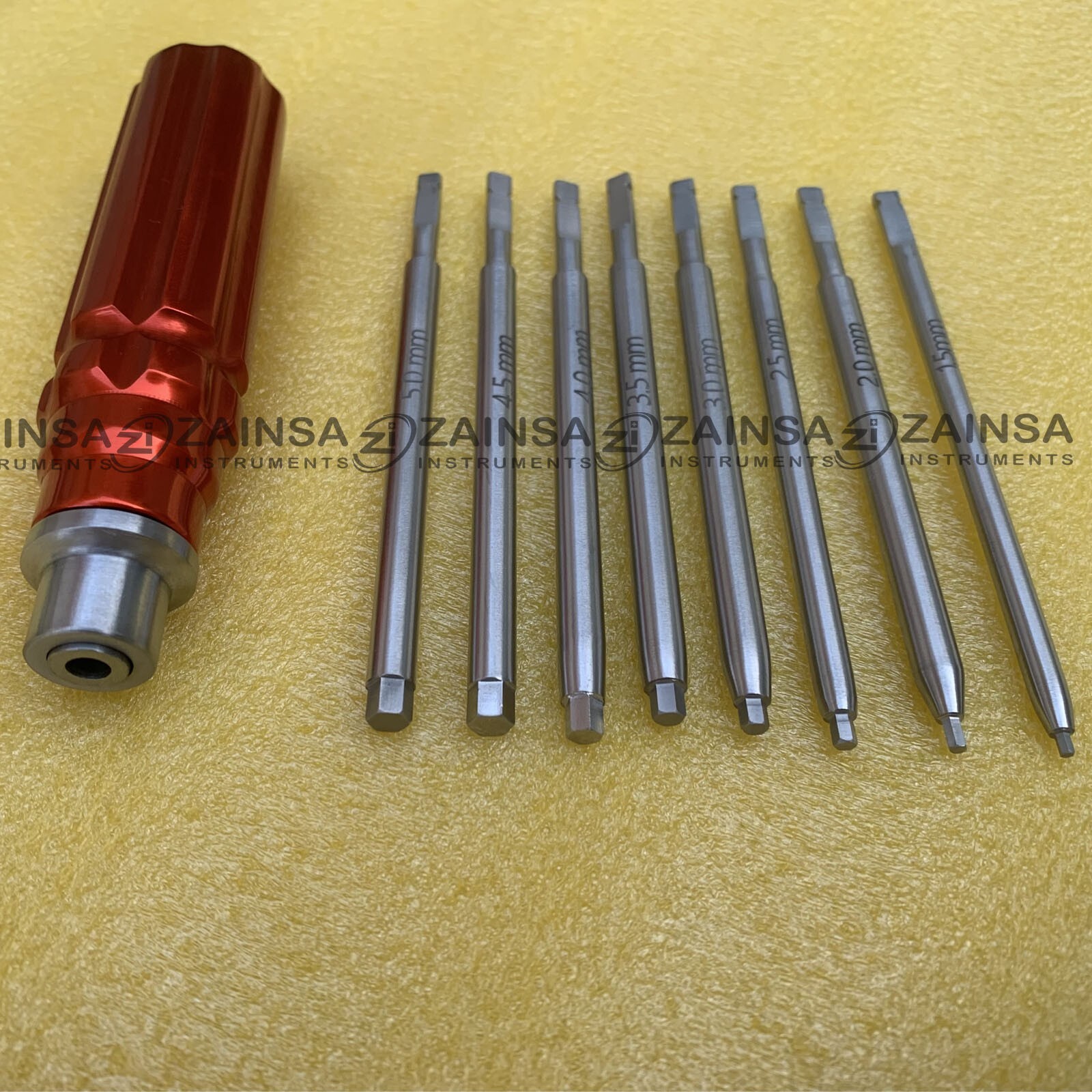 Orthopedic Bone Screwdriver Set, With Quick Coupling Handle Surgical Instruments