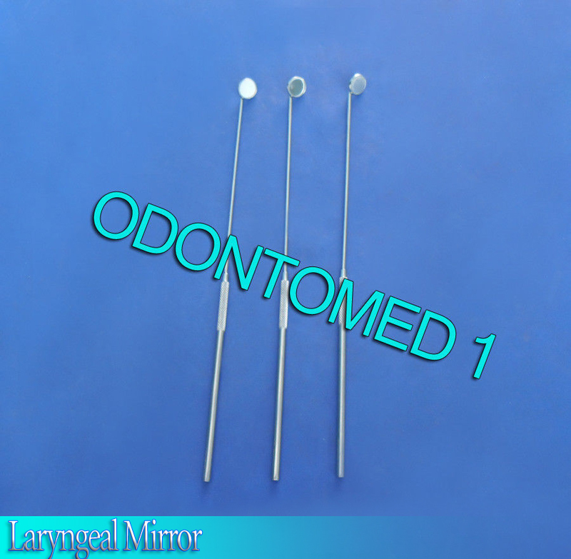 3 Laryngeal Mirror # 1, Dental ENT Surgical Instruments