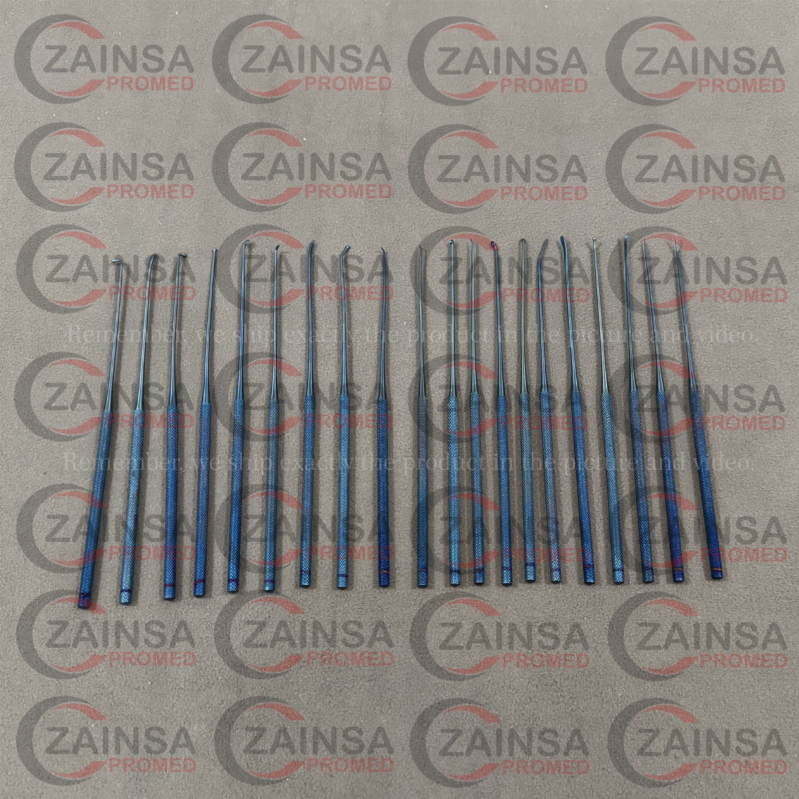 Micro Dissector Set of 20 Neurosurgery Dissector Titanium Coated Instruments