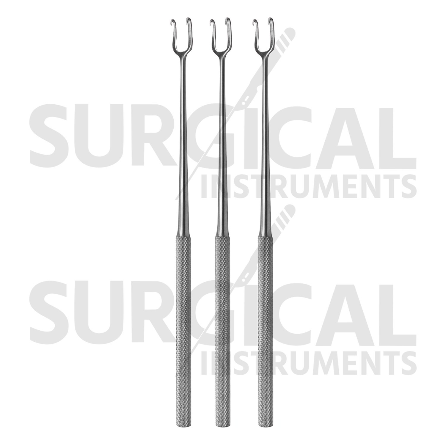 3 Joseph Skin Hook 5mm Set Double Sharp Prong Plastic Dermal Surgical Instrument