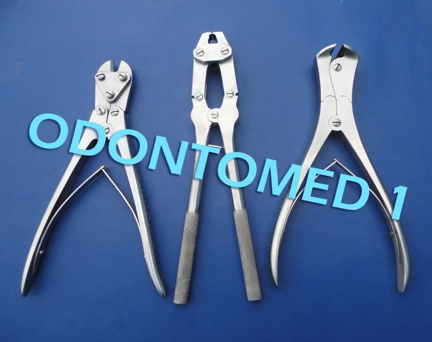 Set Of 3 Pcs TC Wire Cutters Orthopedic Instruments