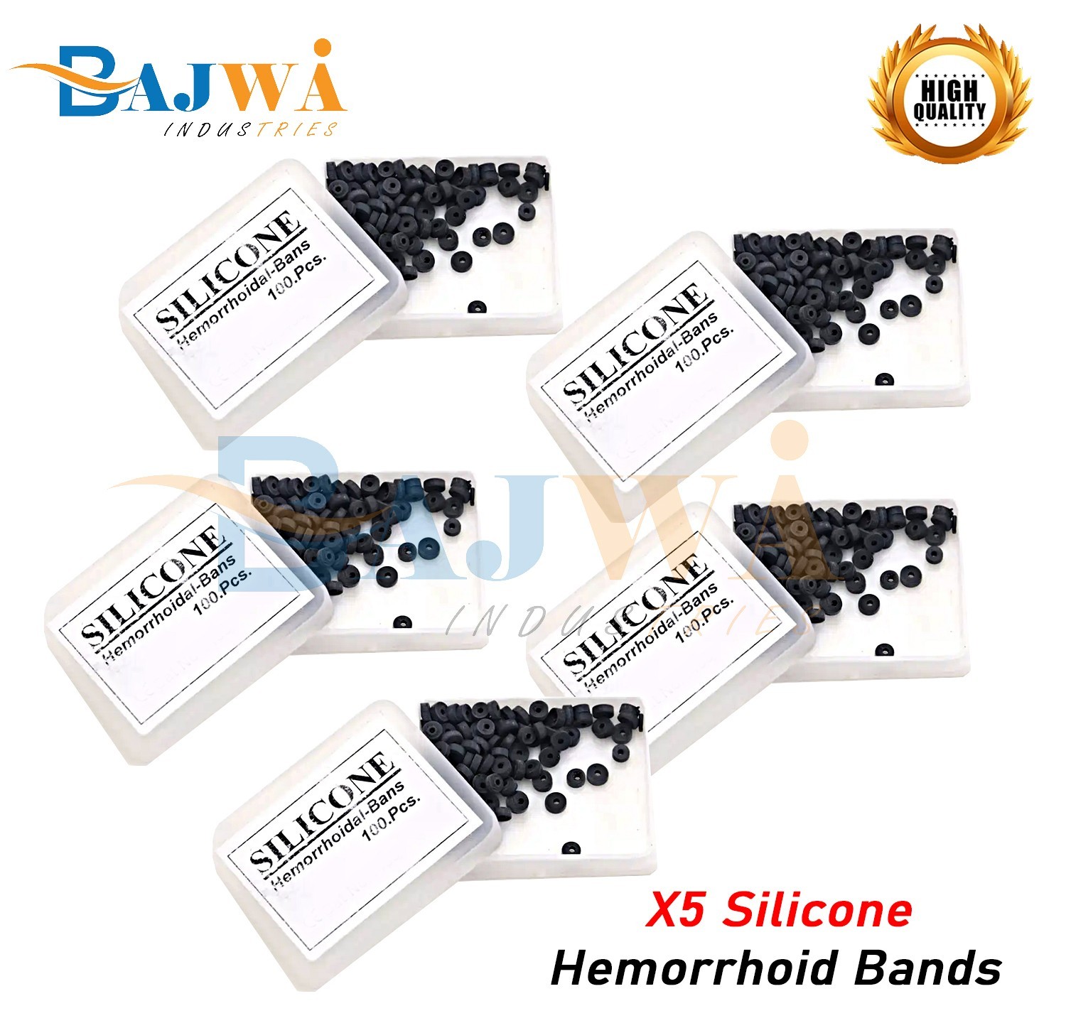 500 PCS Silicone Hemorrhoid Bands For Rubber Band Ligation