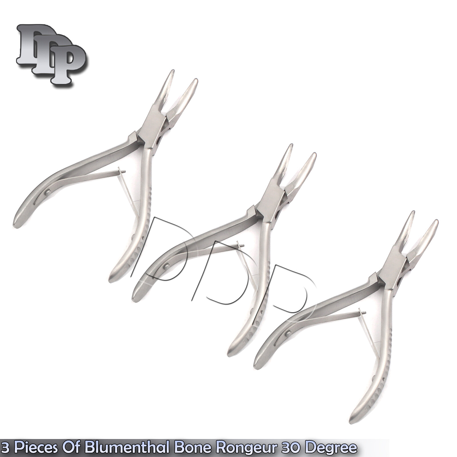 3 Pieces Of Blumenthal Bone Rongeur 30 Degree 7″ Surgical Dental Instruments