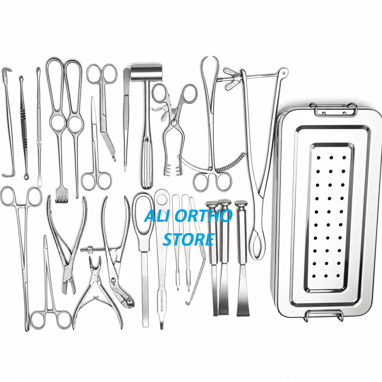 Basic Orthopedic Instrument Set 26 PCS Bone Surgery Tools Stainless Steel
