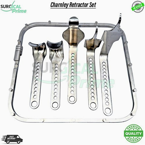 Innomed 7450-01D Charnley Retractor Set Square with 5 Retractor Blades