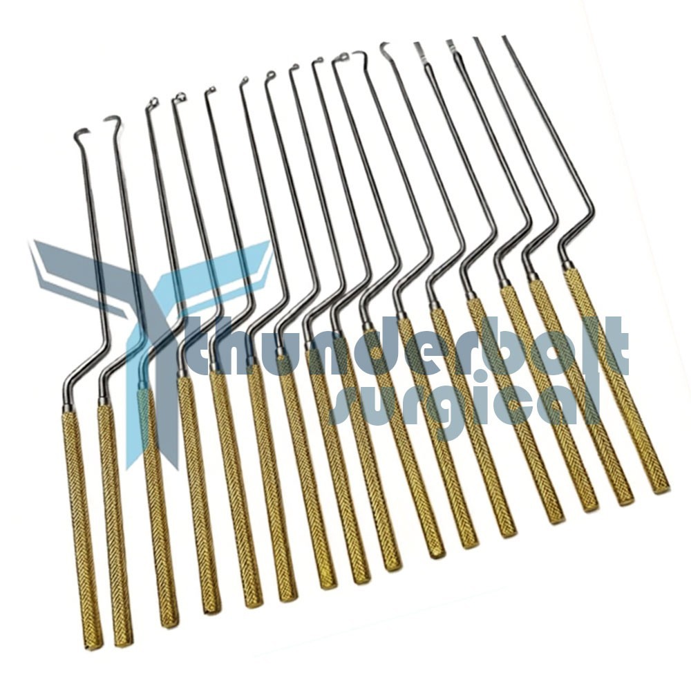 Hardy Pituitary Neuro Curettes Set Of 16 Surgical Instruments Transsphenoidal