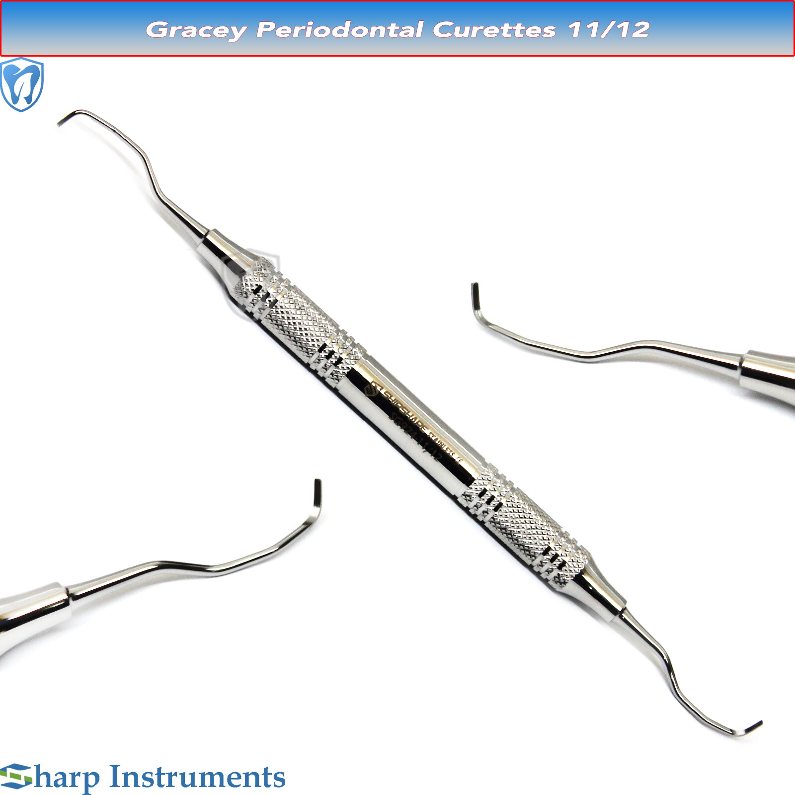 Gracey Curette 1/2,3/4,5/6,7/8,9/10,11/12,13/14 Double Ended Dental Curettes CE