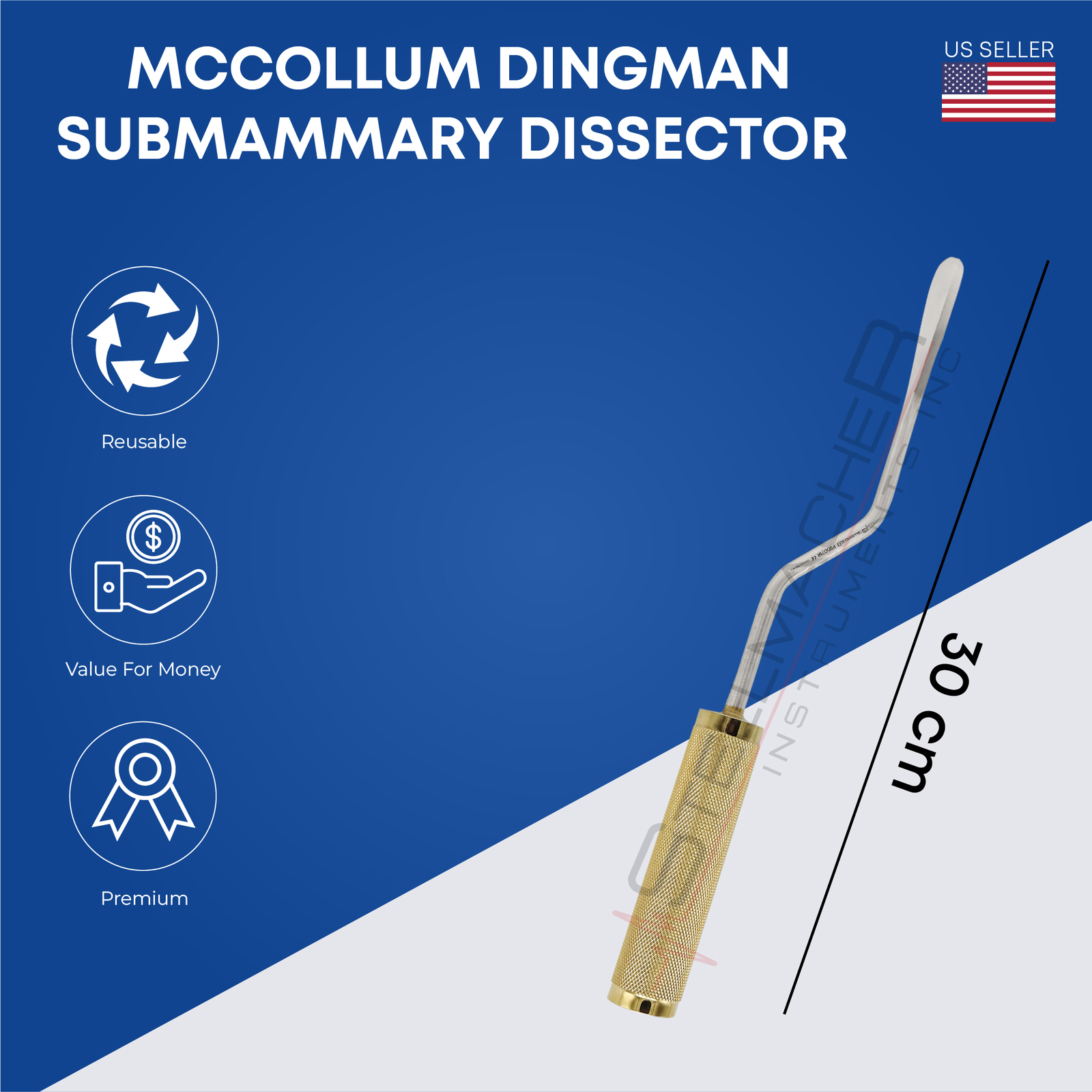 Submammary Breast Dissector McCollum Dingman Dissectors Premium German Grade