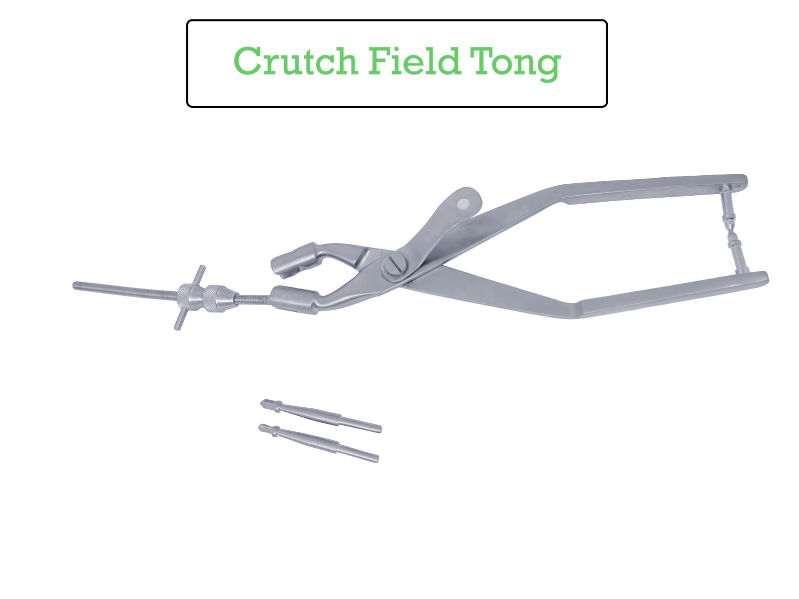 Crutch Field Skull Traction Tong 10″ inch Surgical Neuro Orthopedic Instrument