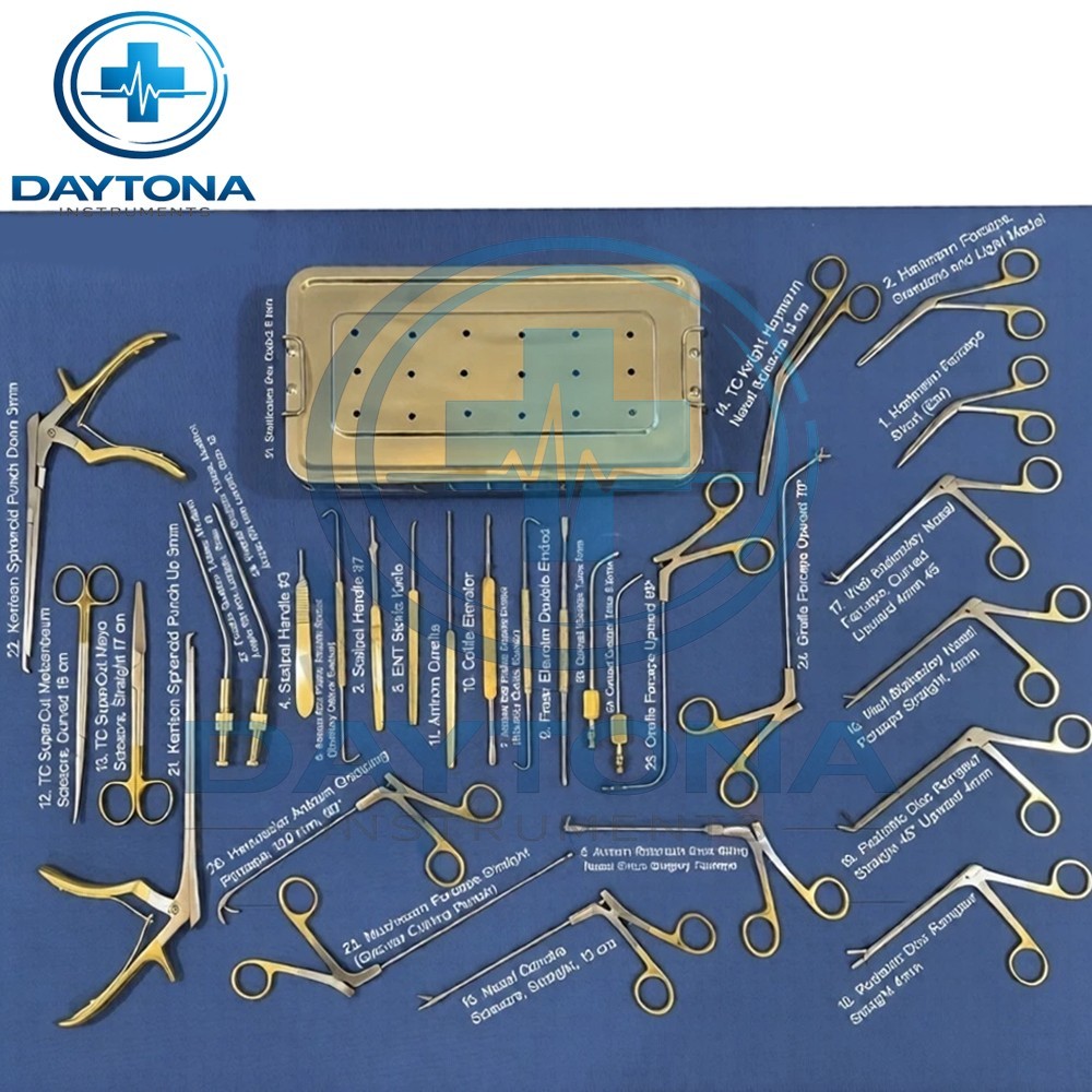 Fess Instruments Set Endoscopic Sinus Surgery A+ German Steel ENT Instruments Se