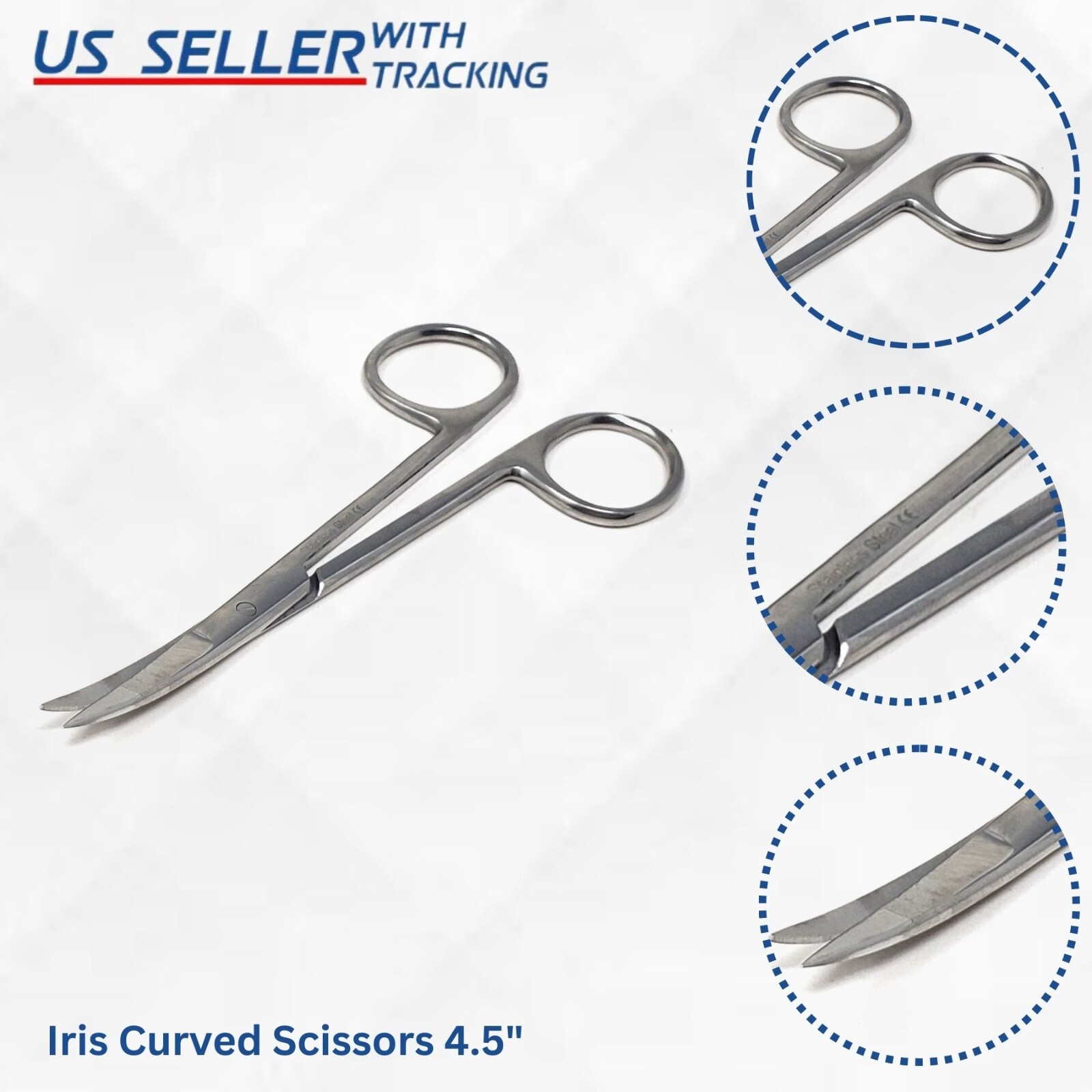 5 Pcs Debridement Podiatry Set With FREE Scalpel Blades Instruments German Grade