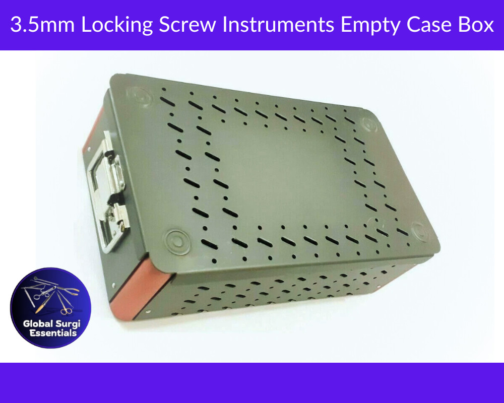 Orthopedic 3.5mm Locking Screw Instrument Tray –Aluminum Empty Surgical Case Box