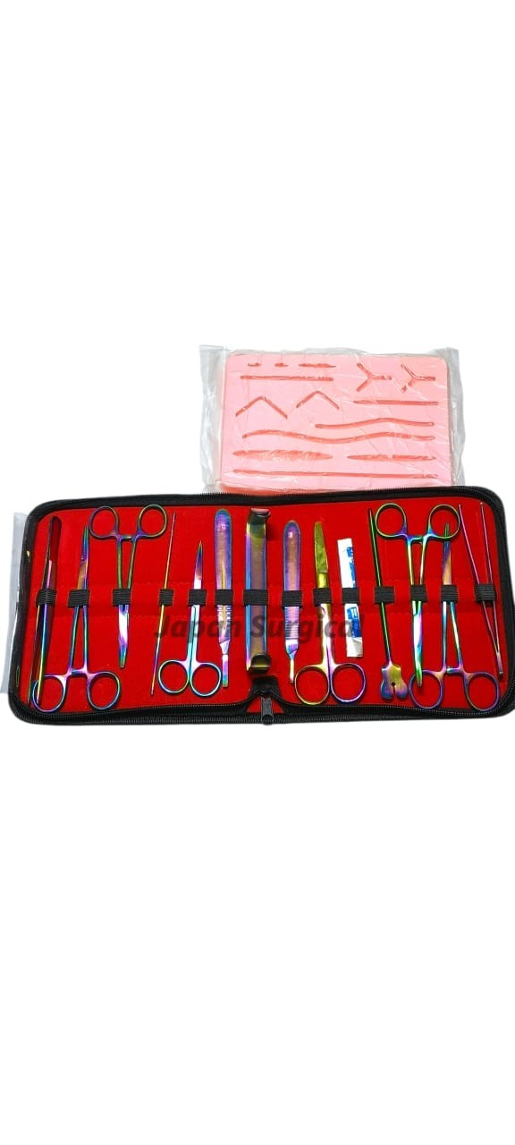 13 Pcs Minor Surgery Instrument Kit + Suture Practice Pad | Medical Training Set
