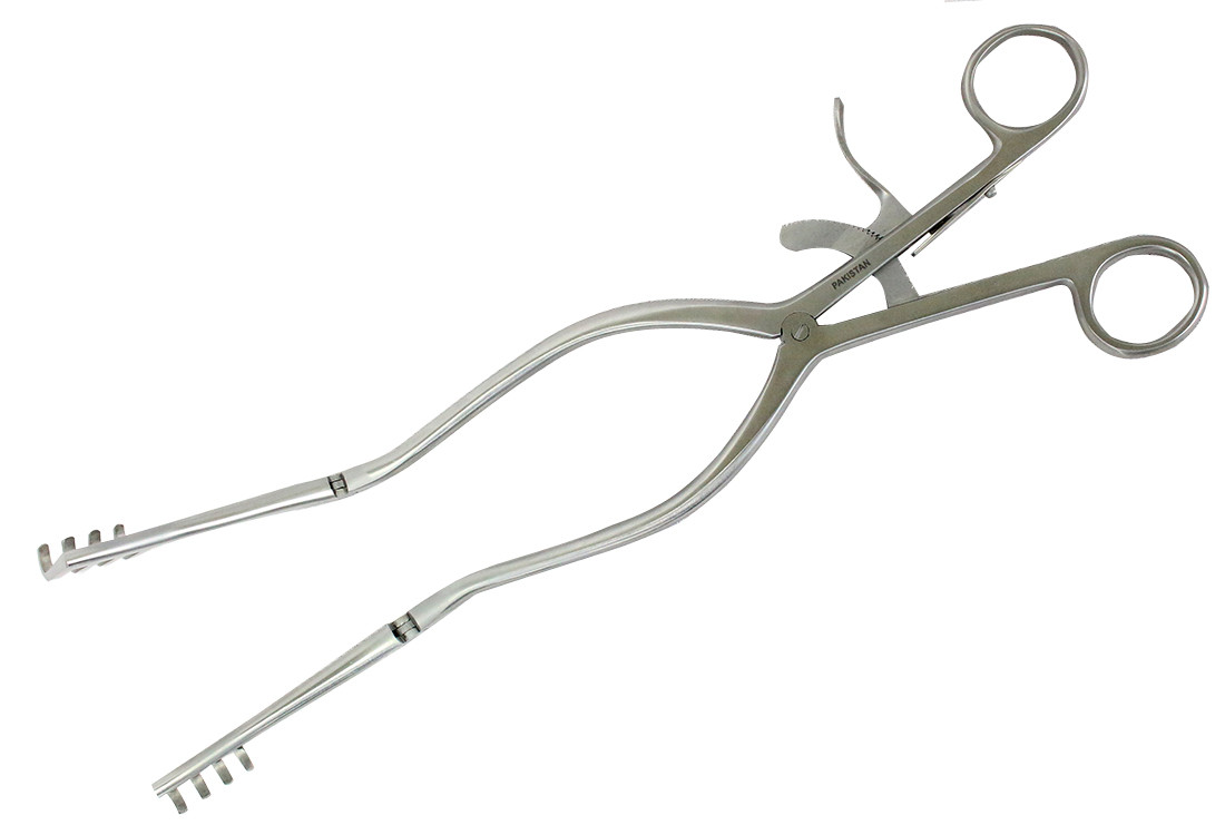 Bdeals 12″ Beckman-Weitlaner Retractor 3×4 Prong Blunt Stainless Steel
