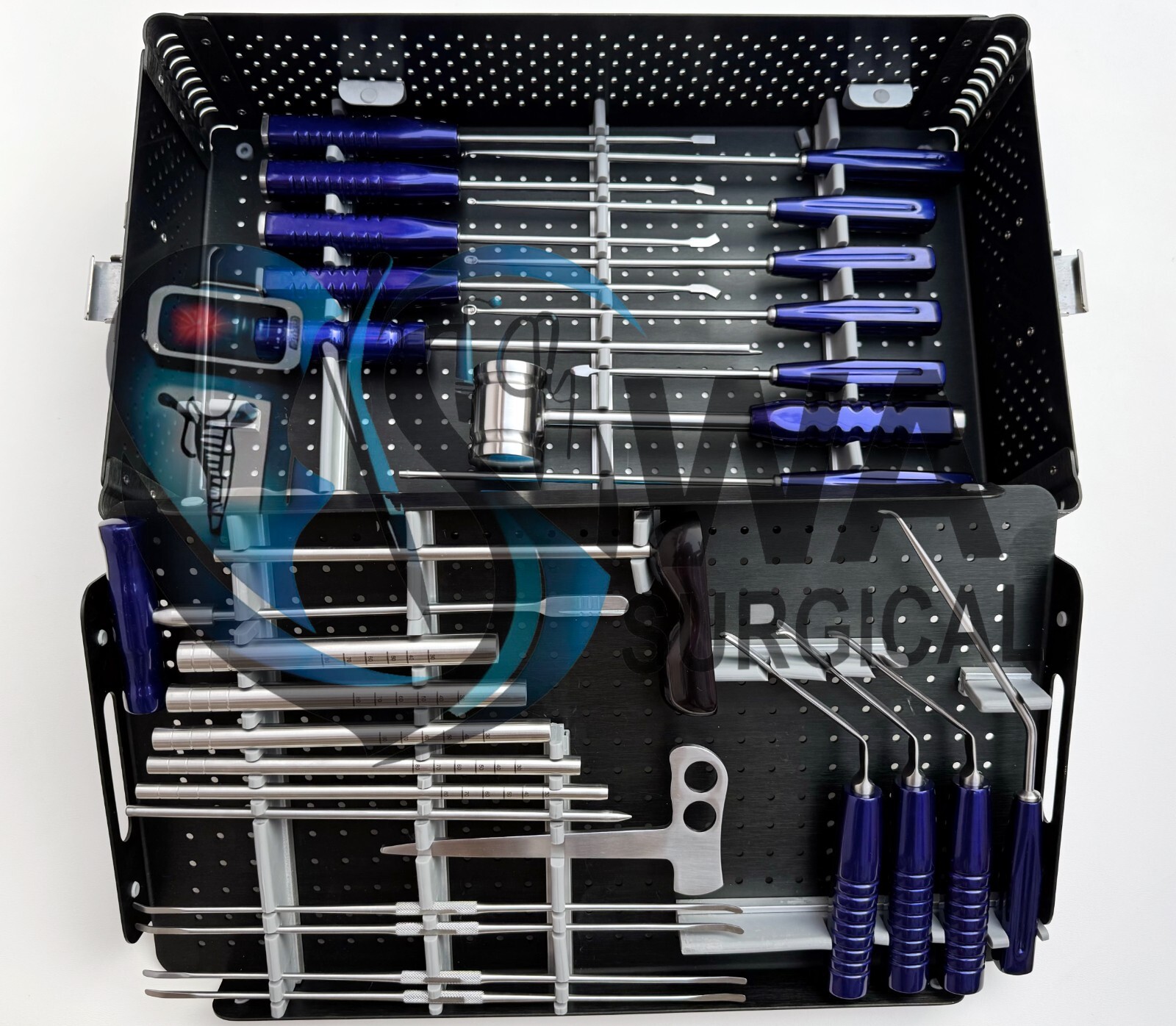 Unilateral Biportal Endoscopic UBE Spine Surgery Set Orthopedic Set, Black Box,