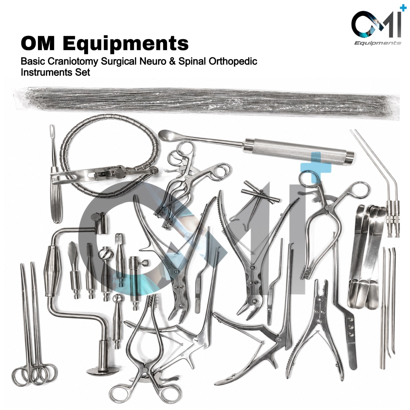 Basic Craniotomy Surgical Neuro and Spinal Orthopedic Instruments Set