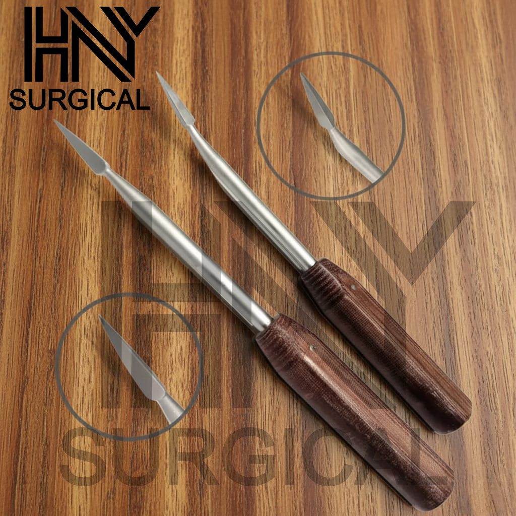 Bone Awl Fiber Handle Straight & Curved Orthopedic Bone Surgery Instrument 10PCS