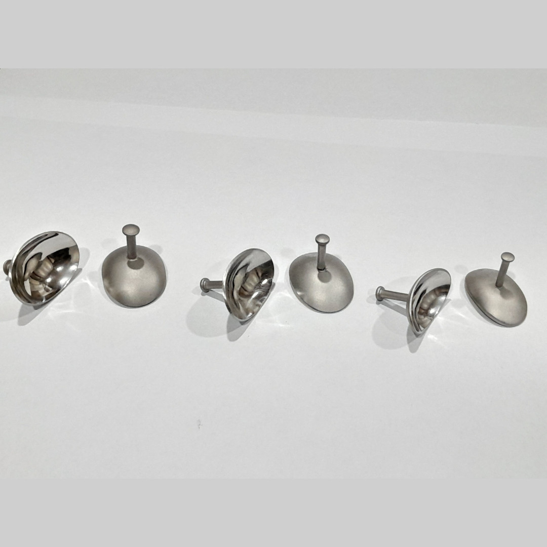 6pcs Corneal Eye Shields with Suction – Stainless Steel Laser Protectors