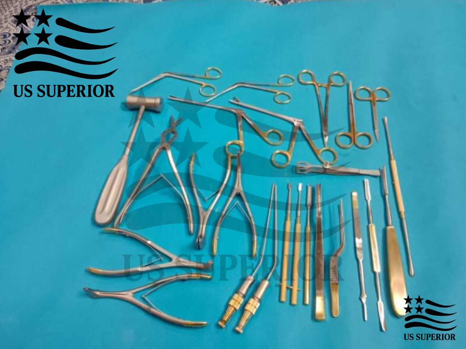Plastic Surgery Septoplasty Instruments Set 25 Pcs With Steel Box Surgical Kit