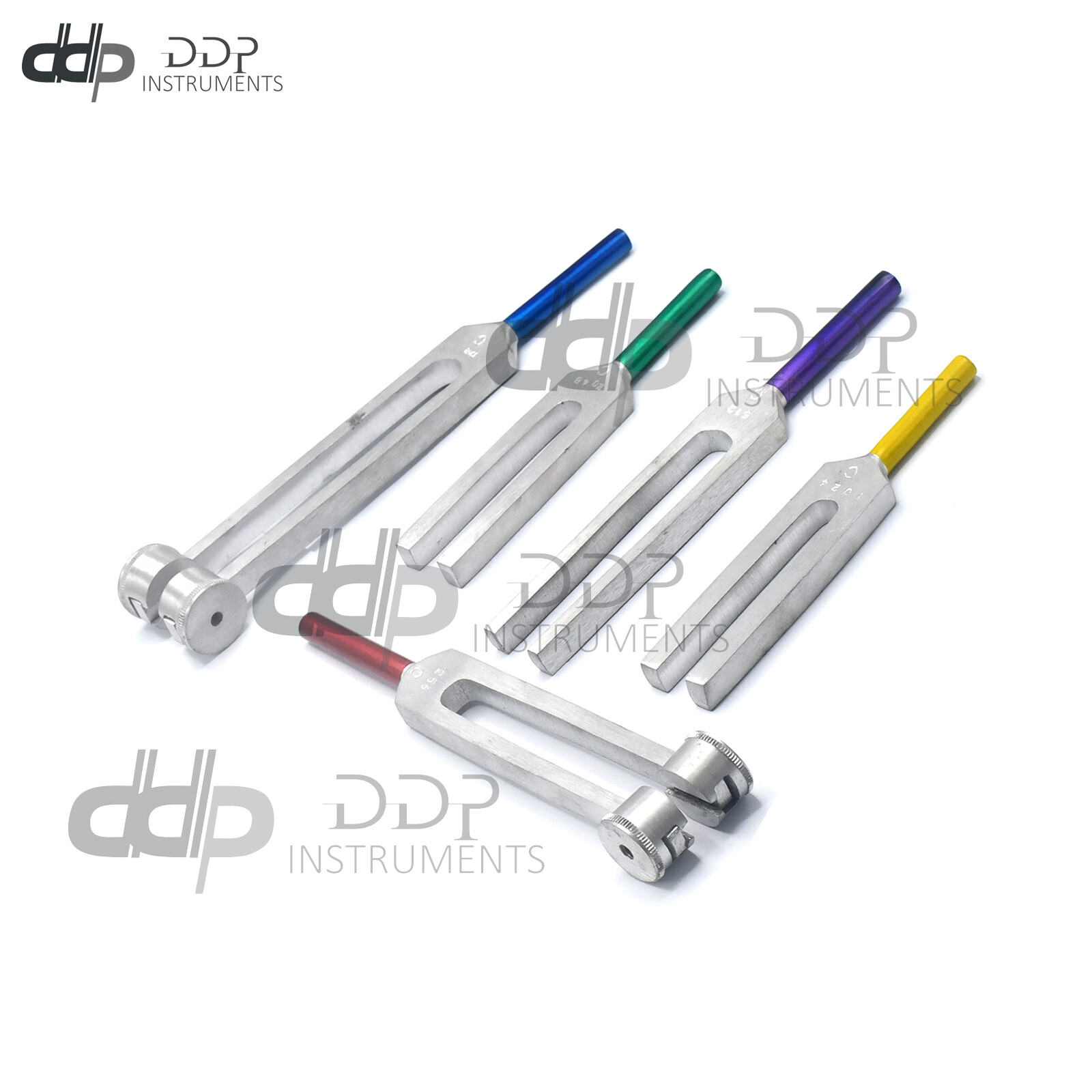Premium Neurological Tuning Fork Set Of 5 Pcs C2048 C1024 C512 C256 C128