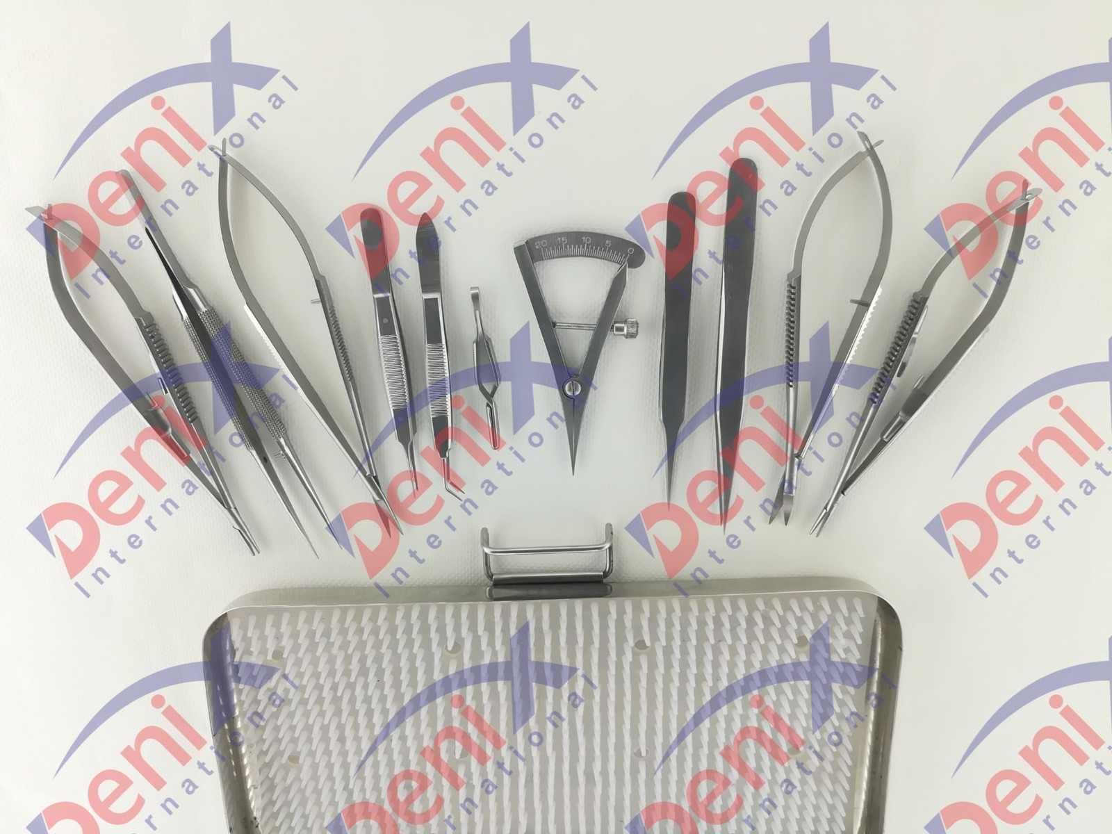 Micro Surgery Instrument Set Micro Needle Holder Scissors Micro Instrument 12pcs