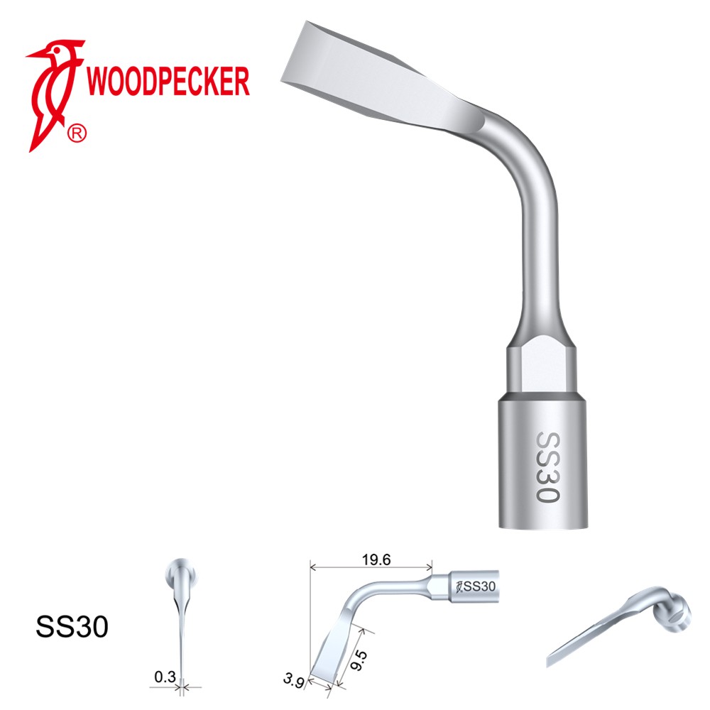 Woodpecker Dental Perio Bone Surgery Tips SS30 for Surgic Smart & Satelec