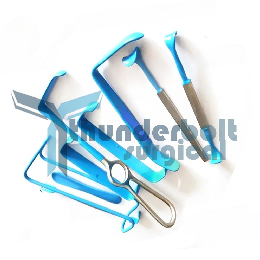 Surgical insulated Retractor set of 9 pcs surgical instruments