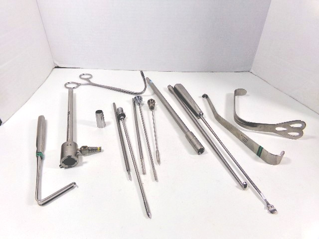 Lot of 14 pcs, Surgical Instruments and Accessory, Various Brand.
