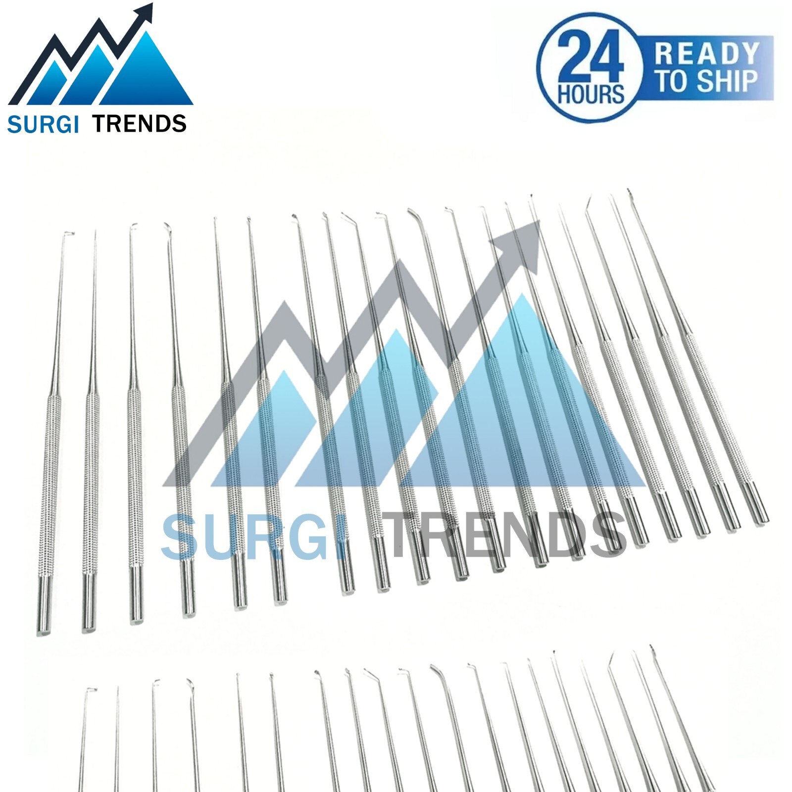Rhoton Micro Dissector Set Neurosurgery Surgical Instruments 20 Pieces