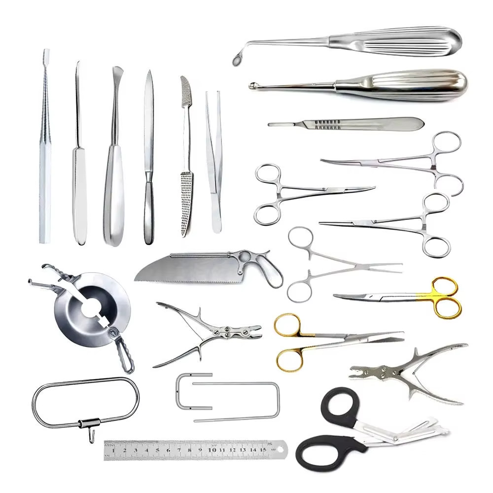 Orthopedic Amputation Medium Set of 19pcs Steel Instrument Set for Orthopaedic S