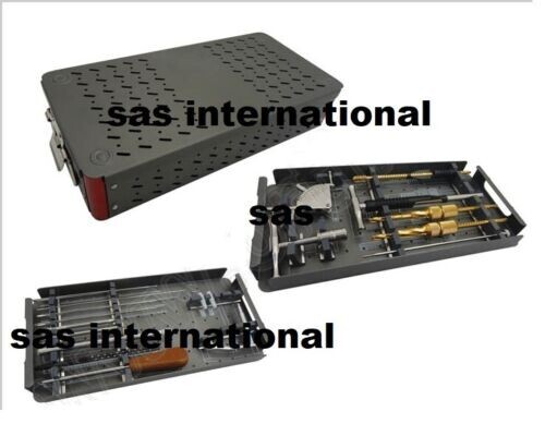 Empty case box for DHS and DCS instruments set Aluminium surgical instrument