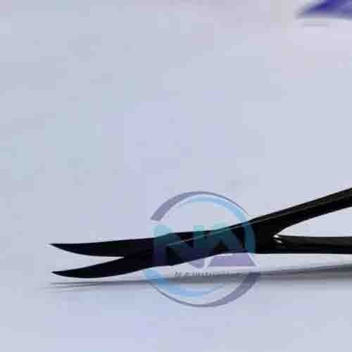 Kamiyama Type Micro Scissors Neurosurgery Plasma Coated.Bayonet Handle 18 cm