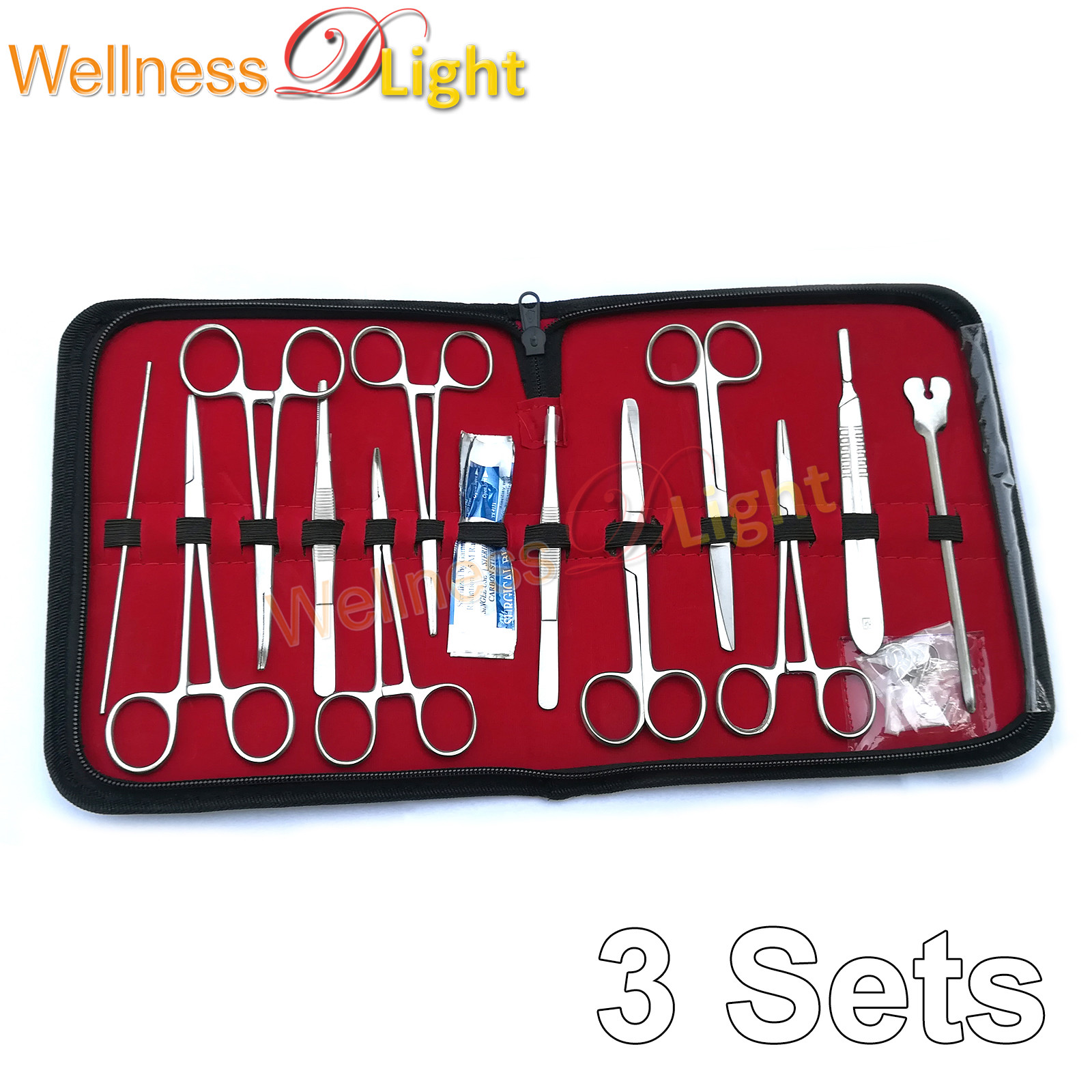 Wdl 3 Sets 24 Us Military Field Style Medic Instrument Kit-medical Nurs DS- 888