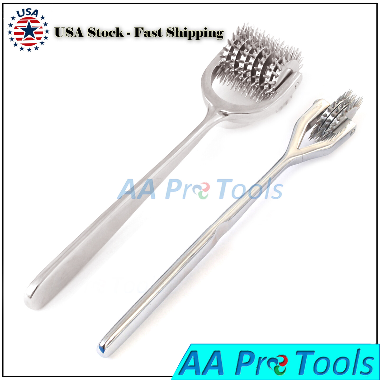 2 PCS WARTENBERG PINWHEEL Neurological Sensory #3 & #7 Wheels/ Prongs Diagnostic
