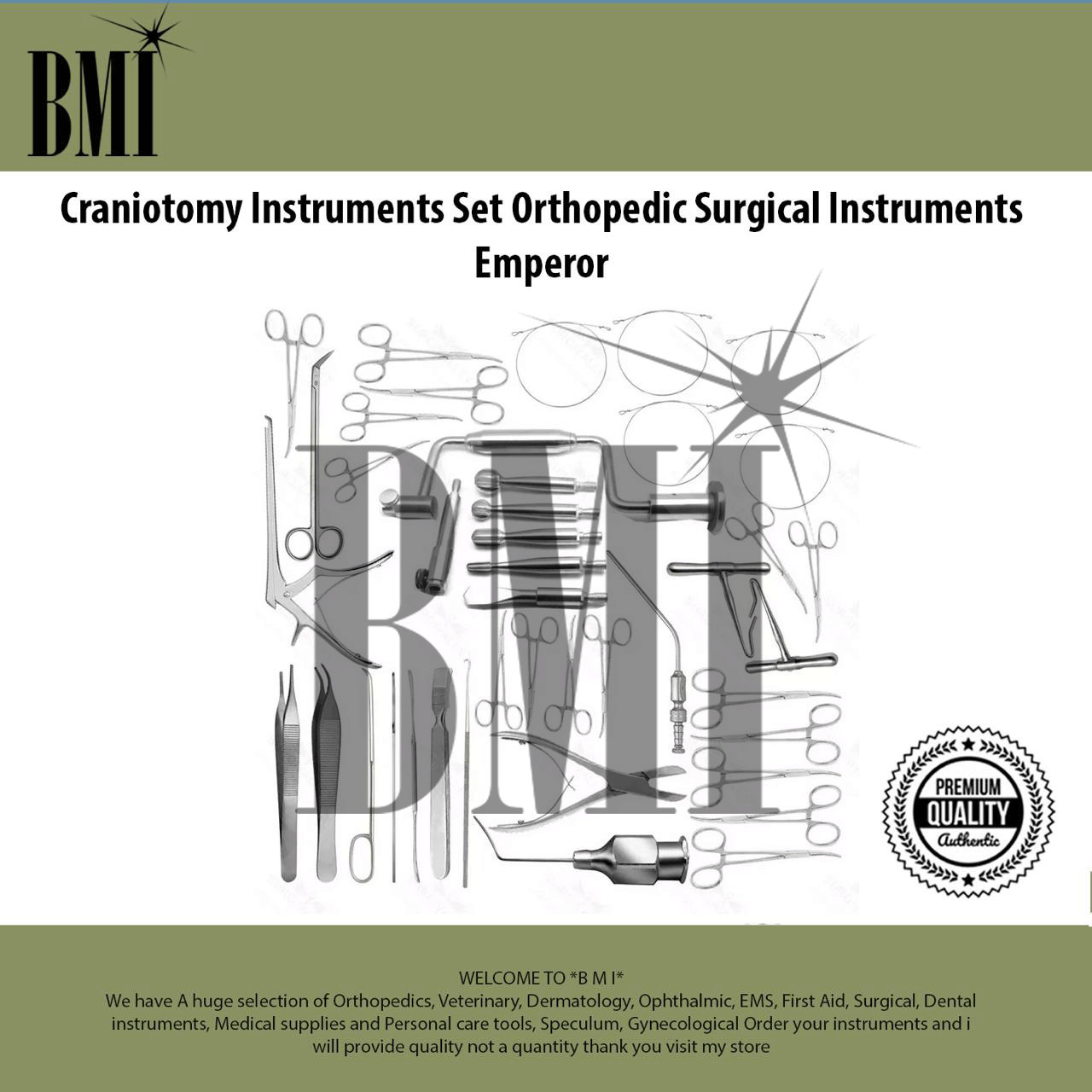 Craniotomy Instruments Set Orthopedic Surgical Instruments Emperor
