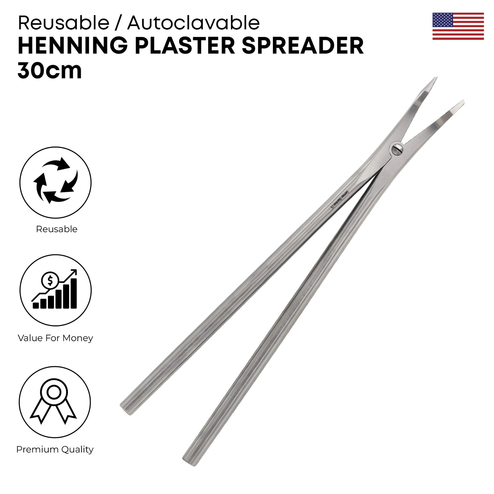 Henning Plaster Spreader 30cm Premium Stainless Steel Surgical Instruments