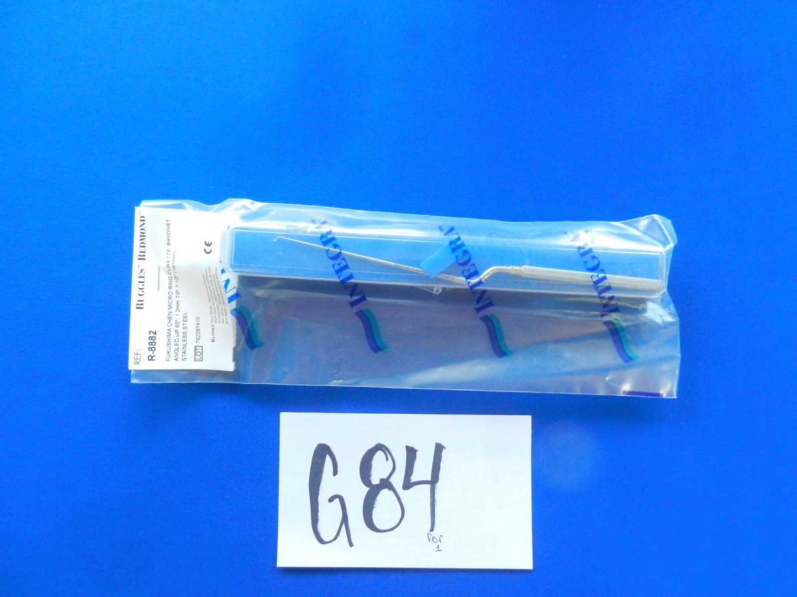 G84 NEW Ruggles Redmond R8882 Fukushima Chen 1.2mm 60 Degree Up Bayonet Curette