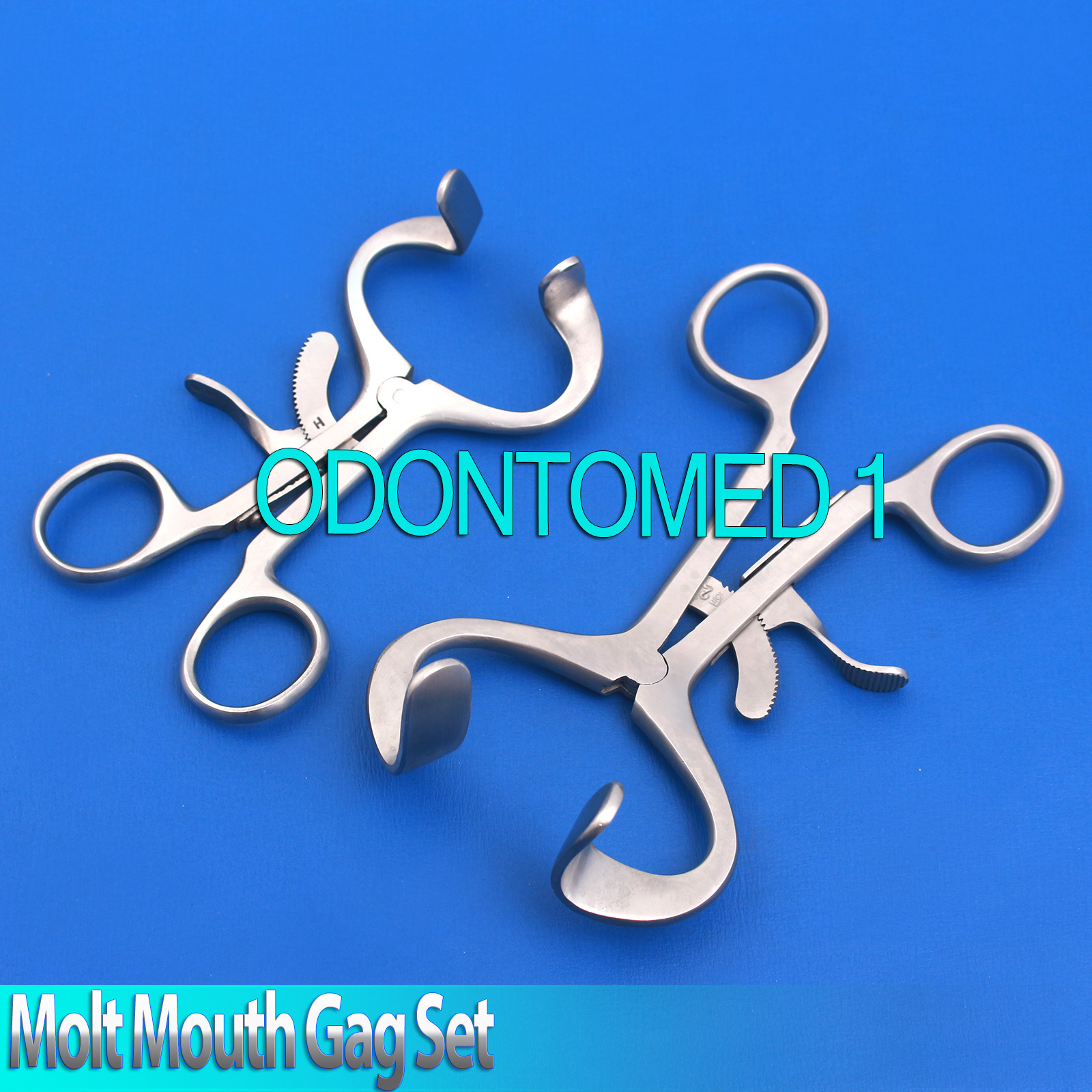 2 Mouth Gags 4.5″, 5.5″ Dental Mouth Opener Surgical Stainless Steel Instruments