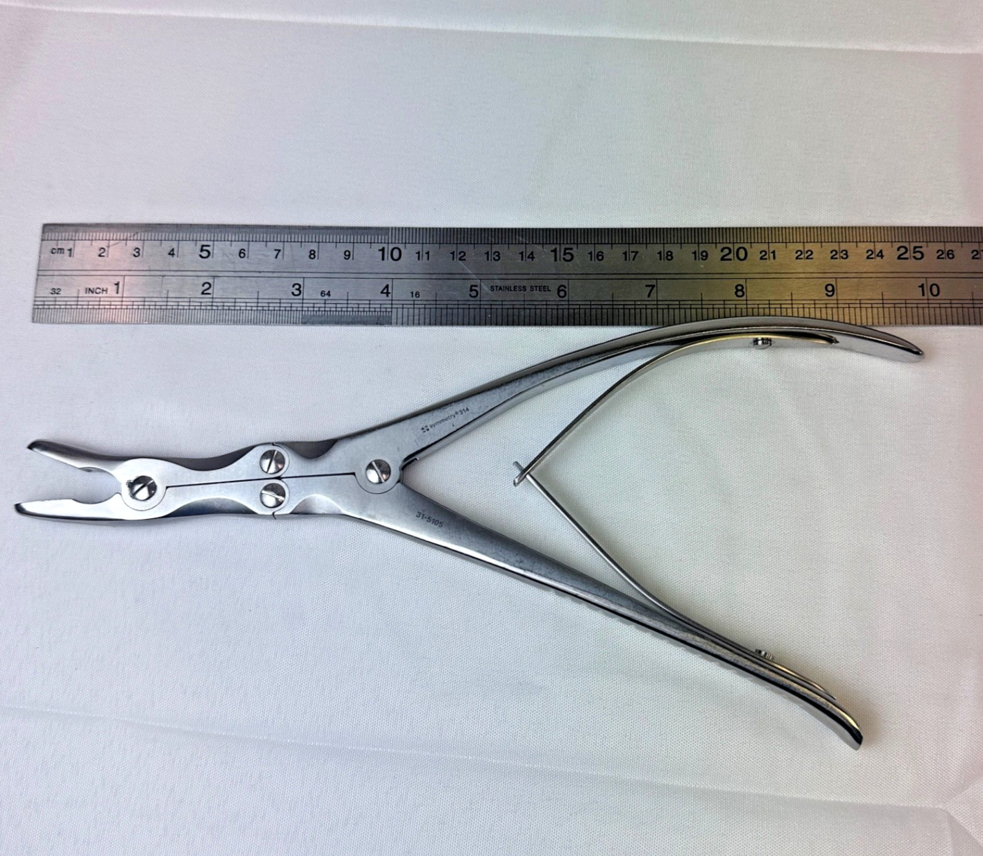 Symmetry 31-5105 Leksell Rongeur 5 mm, Slightly Curved Handle, 9 in